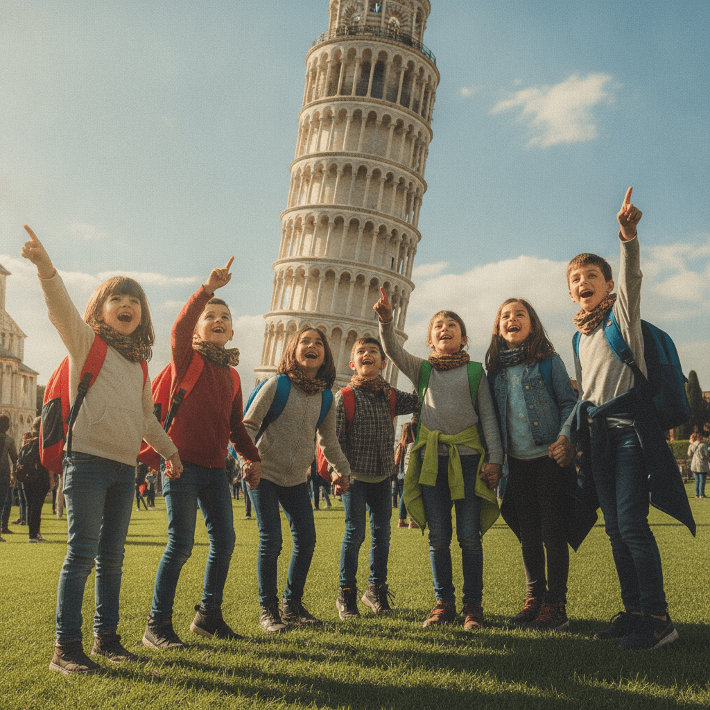Gita scolastica Torre di Pisa